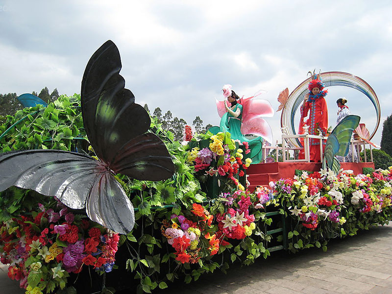彩车花车彩船