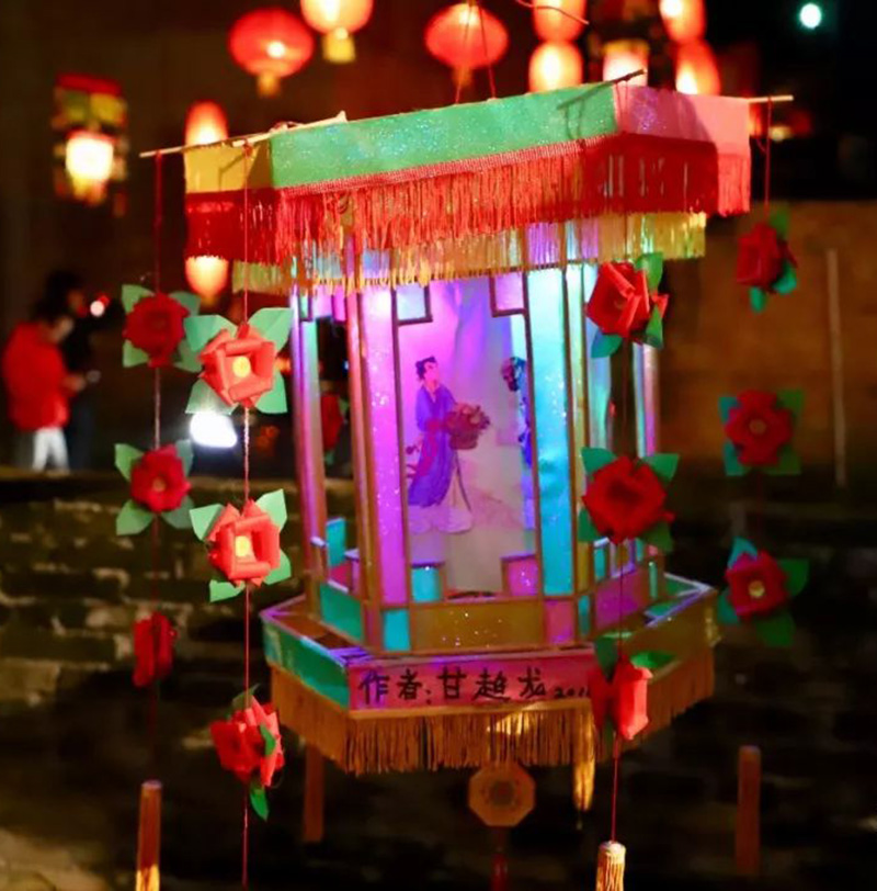 六双花灯,花灯制作,