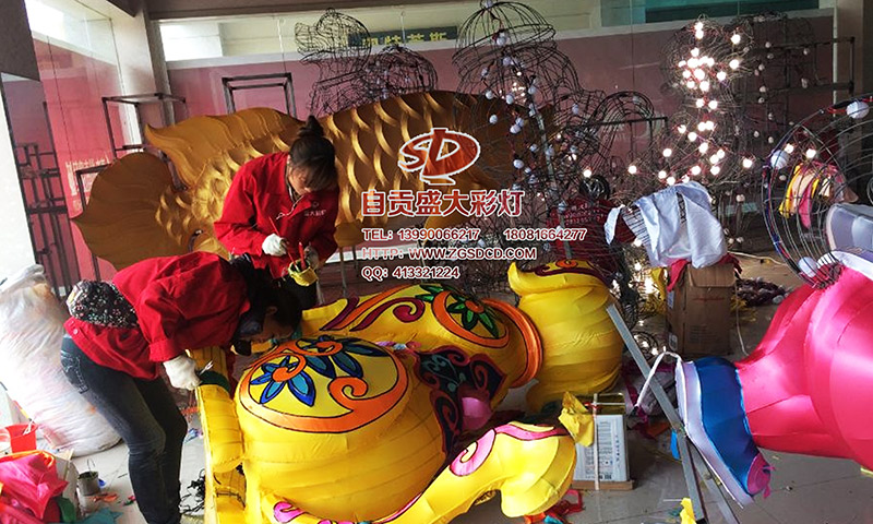 彩灯制作,自贡彩灯,