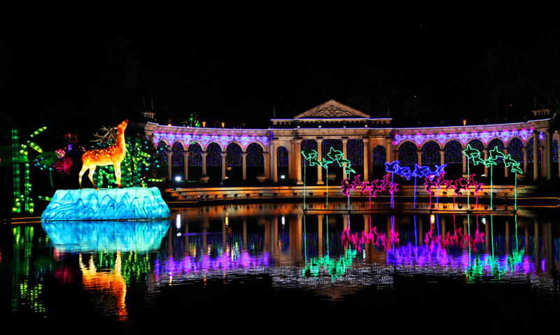 中秋国庆灯会，花灯，灯会，