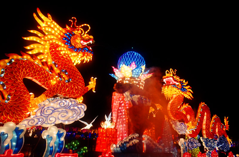 自贡彩灯,彩灯花灯,灯会,