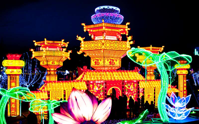 自贡彩灯,自贡灯会,花灯,