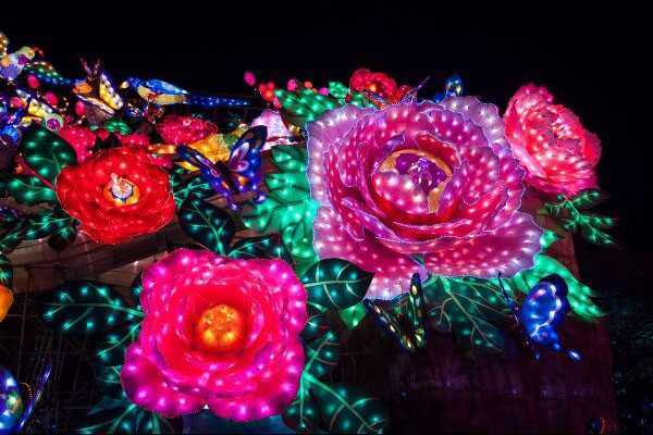 茅山彩灯灯光秀