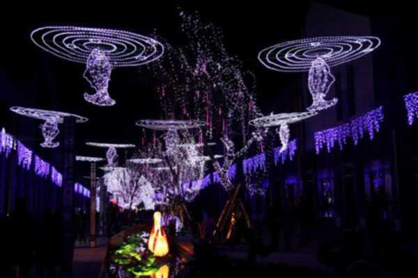 茅山彩灯灯光秀